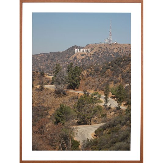 Quadro Paisagem com o Famoso Letreiro de Hollywood 60x80 cm