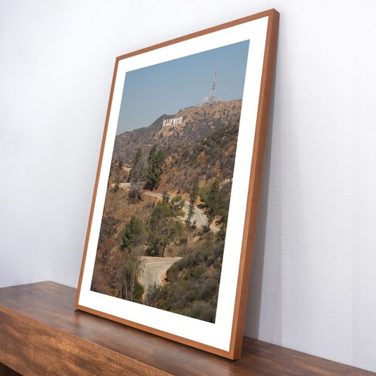 Quadro Paisagem com o Famoso Letreiro de Hollywood 60x80 cm