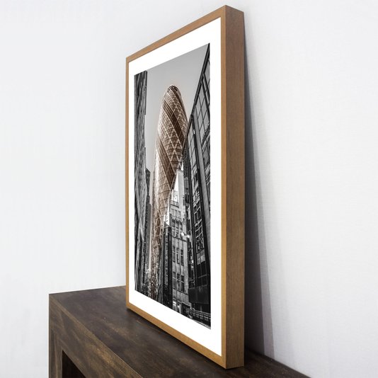Quadro Paisagens Urbanas Londres Arranha-céu Gherkin 60x80 cm