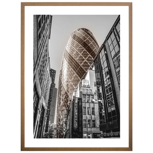Quadro Paisagens Urbanas Londres Arranha-céu Gherkin 60x80 cm