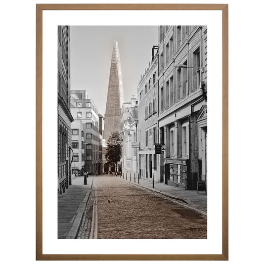 Quadro Paisagens Urbanas Londres Arranha-céu Shard London Bridge 60x80 cm