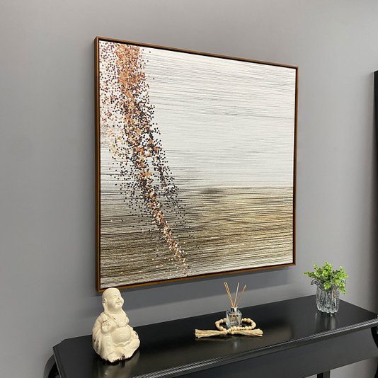 Quadro para Sala em Tela Canvas Abstrato Moderno - Escolha o Tamanho