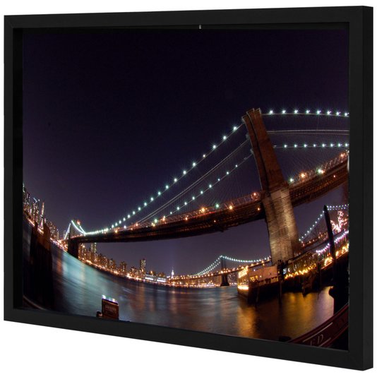 Quadro Imagem Ponte Brooklyn Nova York Noite 140x100cm