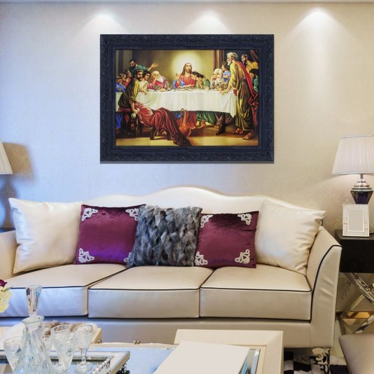 Quadro Religioso Decorativo Santa Ceia 110x80cm