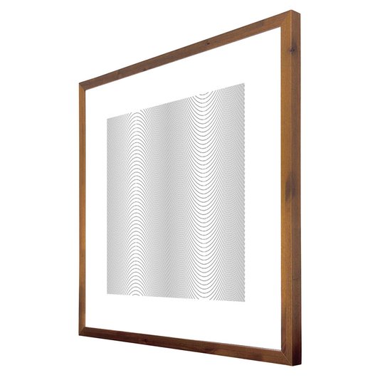 Quadro Arte Ilusão de Ótica Desenho a Lápis com Moldura Rústica