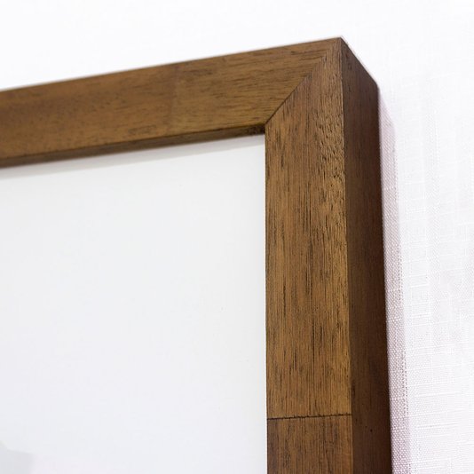 Quadro Arte Ilusão de Ótica Desenho a Lápis com Moldura Rústica