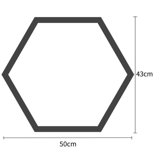 Quadro Sextavado Hexagonal Centro de Ciências Vancouver 50x43cm