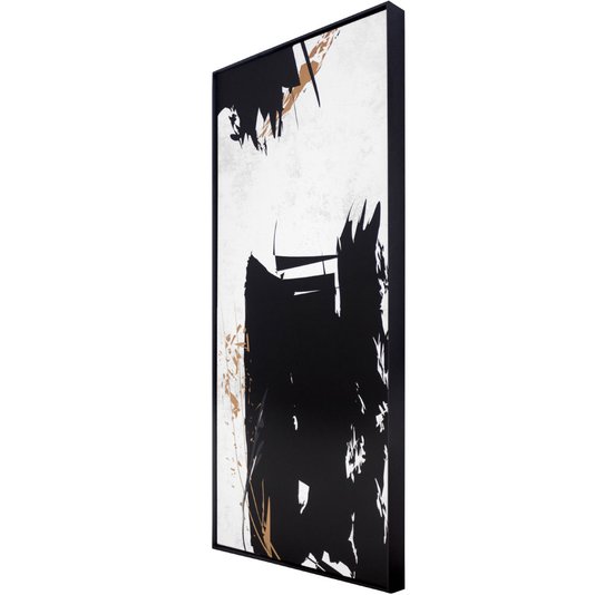 Quadro Tela Canvas Arte Moderna Desenho Abstrato 50x110 cm