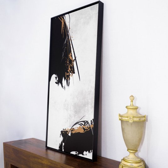 Quadro Tela Canvas Desenho Abstrato Arte Moderna 50x110 cm