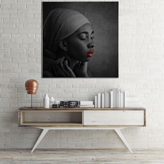 Arte africana, retrato de uma Menina.
