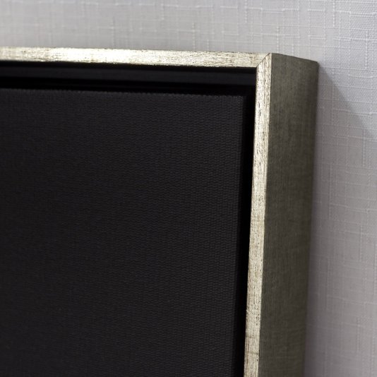 Detalhes e acabamento, tela canvas com moldura flutuante