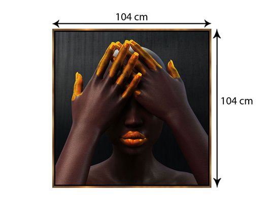 Tamanho exato do quadro: 104x104 cm.
