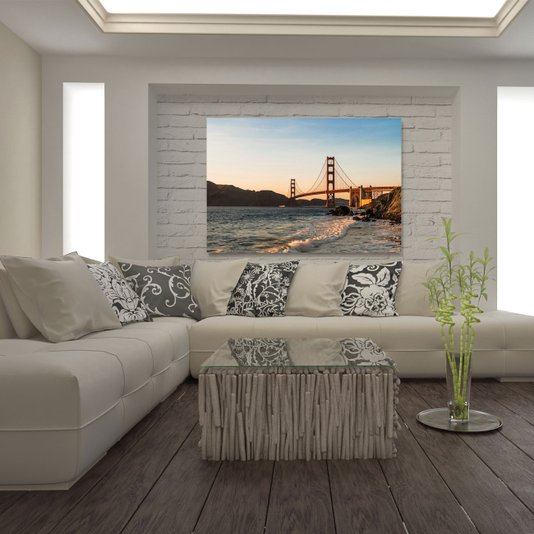 Quadro Tela Decorativa Impressa Ponte Golden Gate 166x115cm