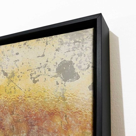 Tela Canvas Abstrata Moderna: Elegância e Expressão com Moldura Preta