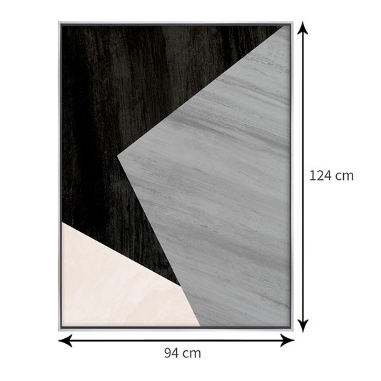Tamanho exato do quadro: 94x124 cm.