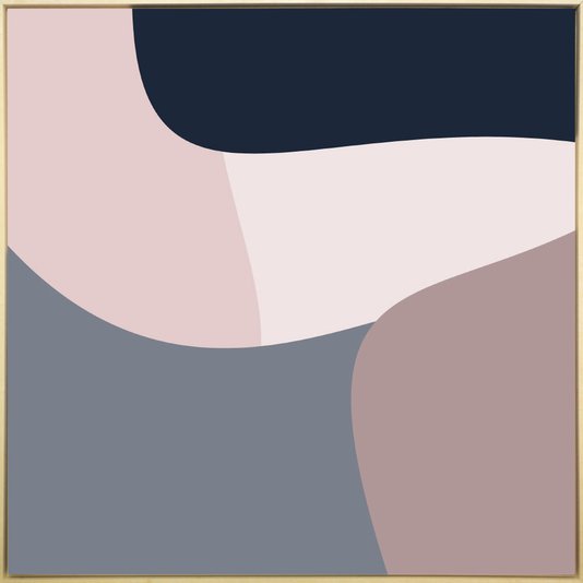 Tela Canvas Geométrica Colorida Moldura Natural para Decorar com Estilo e Personalidade