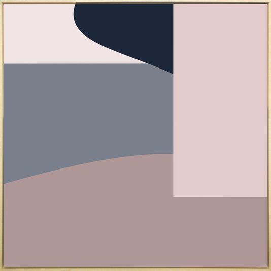 Tela Canvas Geométrica Colorida com Moldura Natural Estilo e Versatilidade para o seu Lar