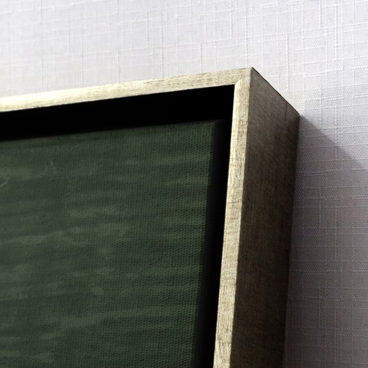 Tela Canvas Geométrica com Moldura Prata: Decore com Estilo e Qualidade