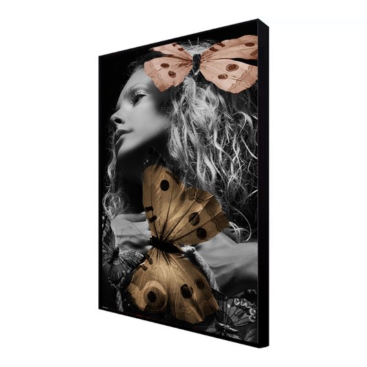 Quadro com moldura flutuante, especial para tela canvas.