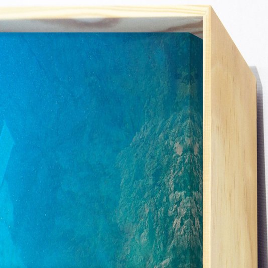 Trio de Quadros Telas Decorativas Paisagem Fundo do Mar 70x160 cm