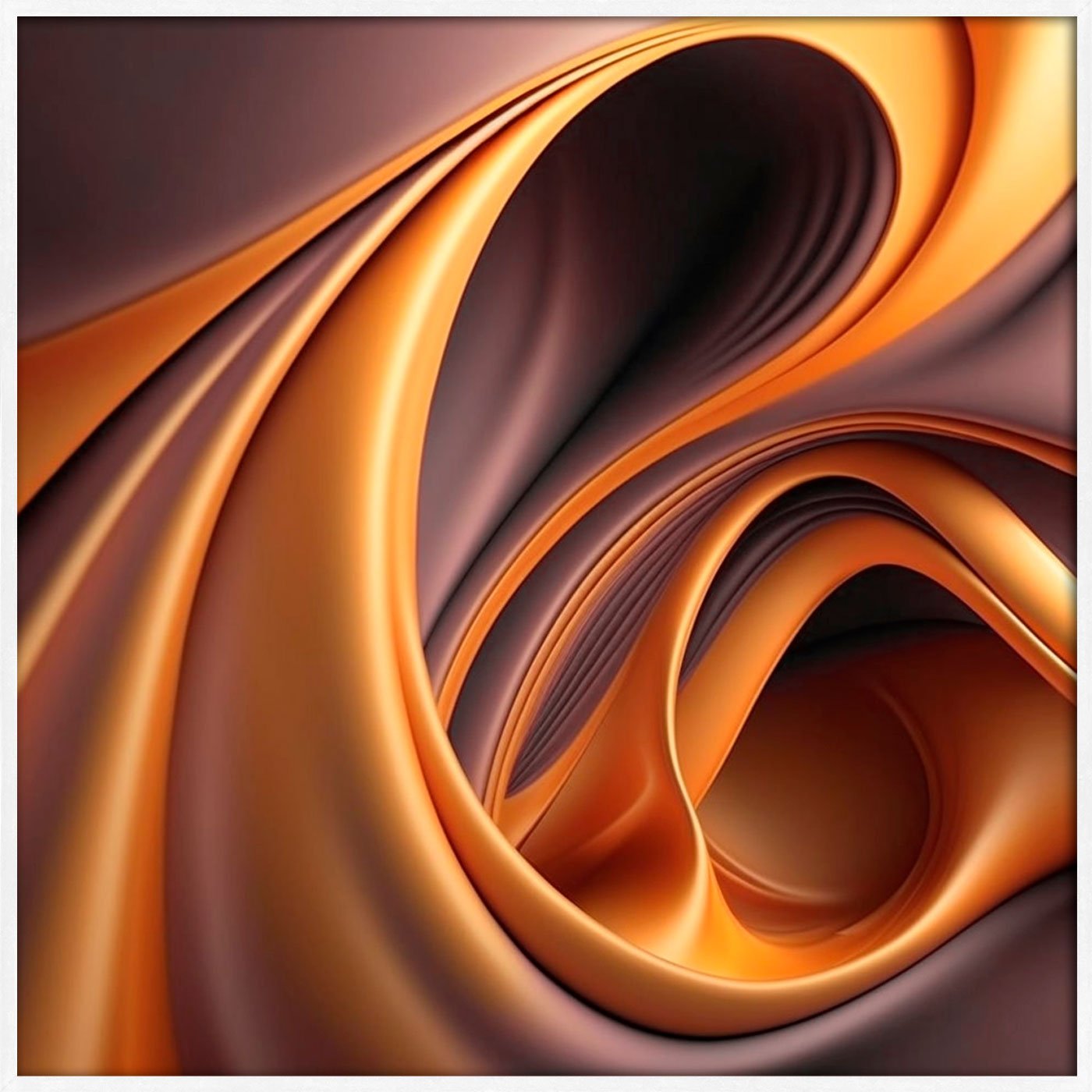 Quadro Abstrato Dinâmico Colorido com Estilo 3D Moldura e Vidro