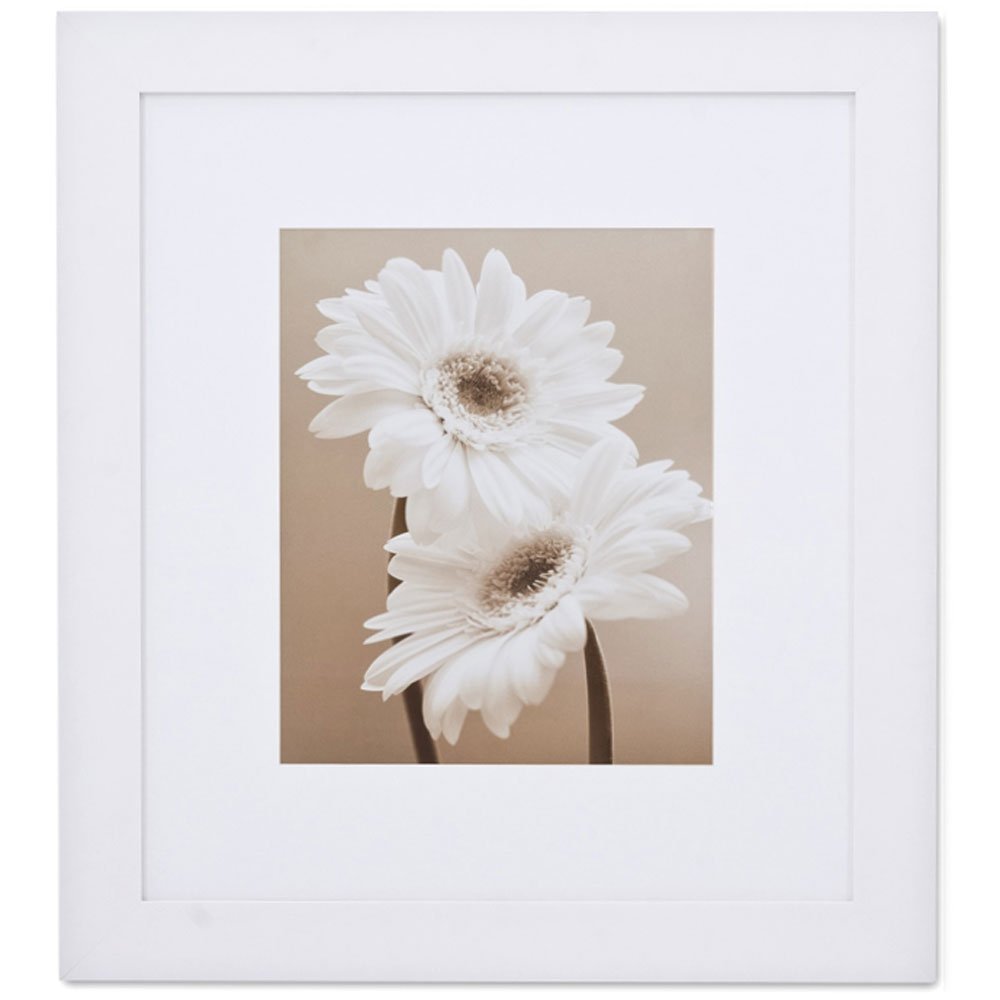 Quadro de Flores com Moldura Branca 80x90 cm - Decore Pronto