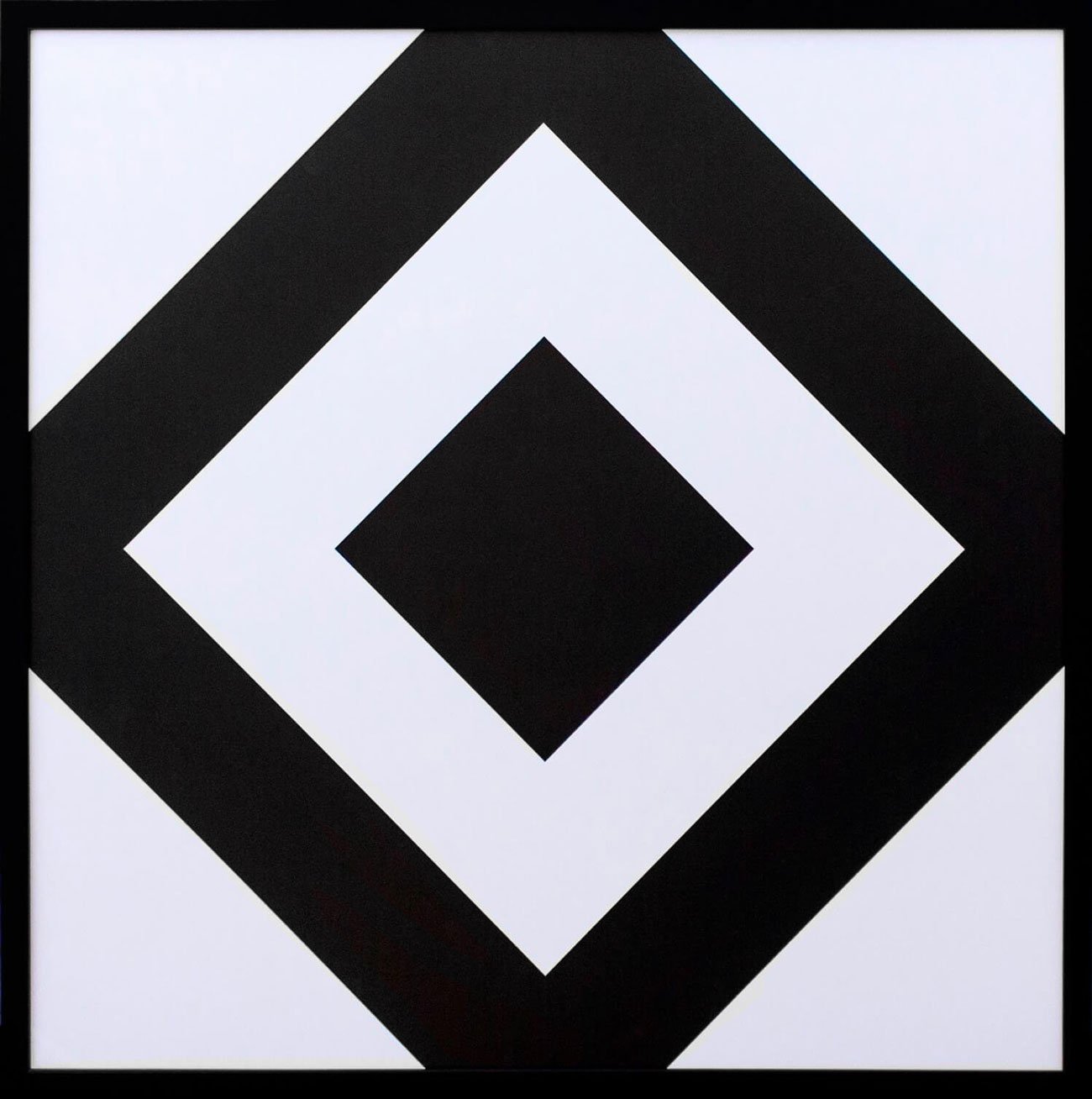 Quadro Decorativo Abstrato Formas Geometricas Losango 80x80cm Decore Pronto