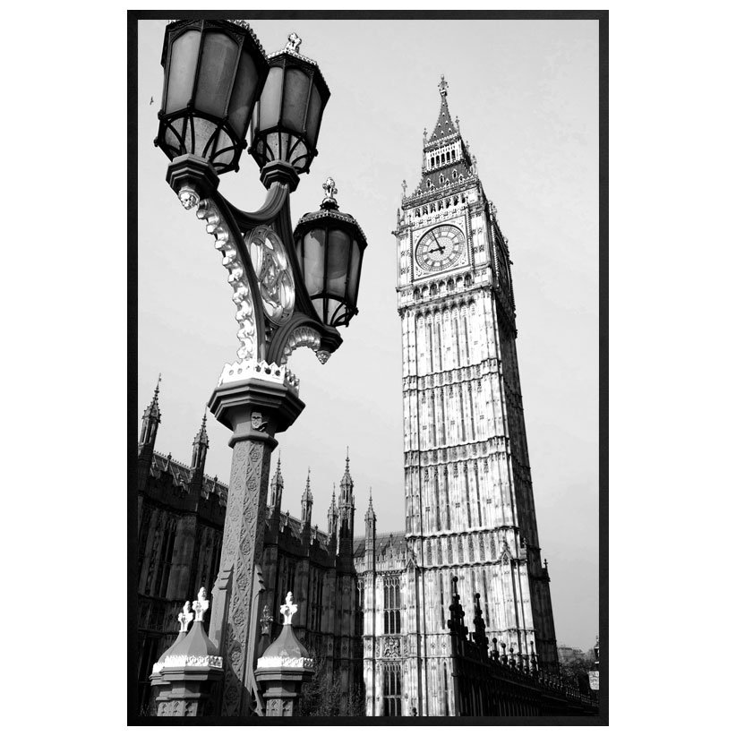 Arte em metal 3D, quadro, decoração de parede Big Ben de L..