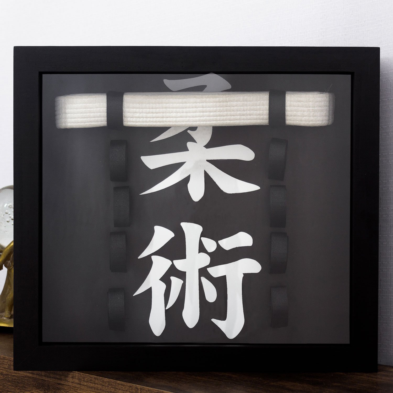 Quadro Porta Faixas Jiu-Jitsu Personalizado 45x40 cm
