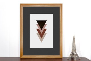 Quadro Decorativo Triângulos Sabedoria e Divindade 90x110cm