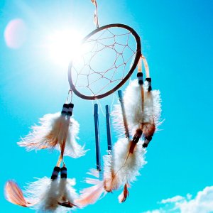 Quadro Tela Decorativa Filtro dos Sonhos 60x60cm Quadro Tela Decorativa Filtro dos Sonhos 60x60cm