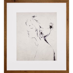 Quadro para Closet Mulher de Perfil 65x75cm Quadro para Closet Mulher de Perfil 65x75cm