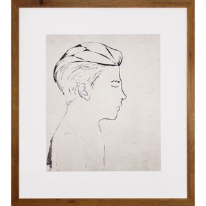 Quadro para Closet Homem de Perfil 65x75cm Quadro para Closet Homem de Perfil 65x75cm