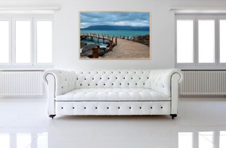 Quadro Decorativo Paisagem Praia Pier 100x70cm