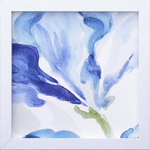 Quadro Decorativo Abstrato Azul Delicado 30x30cm