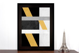 Quadro Abstrato Decor Formas Geométricas II - Escolha o Tamanho