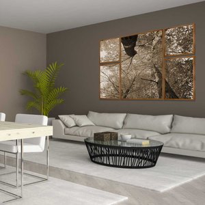 Conjunto de Quadros Árvores em Tom Sépia Kit com 5 Quadros Conjunto de Quadros Árvores em Tom Sépia Kit com 5 Quadros