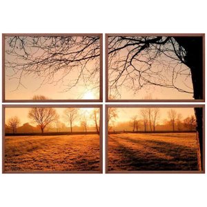 Conjunto de Quadros Nascer do Sol Kit com 4 Quadros 90x60cm Conjunto de Quadros Nascer do Sol Kit com 4 Quadros 90x60cm