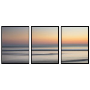 Conjunto de Quadros Horizonte Oceano Nascer do Sol - Escolha o Tamanho Conjunto de Quadros Horizonte Oceano Nascer do Sol - Escolha o Tamanho