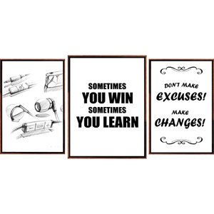 Conjunto Tela Canvas Frases e Fone de Ouvido Kit com 3 Quadros Conjunto Tela Canvas Frases e Fone de Ouvido Kit com 3 Quadros