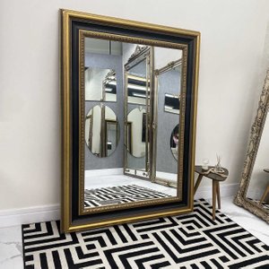 Espelho De Chão Grande Clássico Modelo Rei Luiz Moldura Dourada Espelho De Chão Grande Clássico Modelo Rei Luiz Moldura Dourada