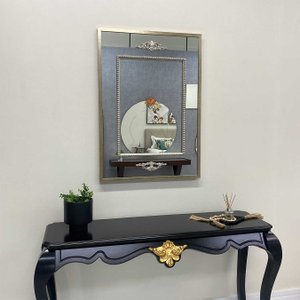 Espelho Decorativo Clássico com Moldura e Apliques Pratas