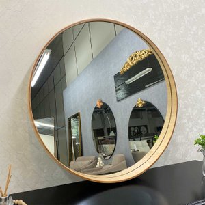 Espelho Decorativo Redondo para Lavabo, Hall de Entrada - Elegância e Charme para sua Decoração Espelho Decorativo Redondo para Lavabo, Hall de Entrada - Elegância e Charme para sua Decoração