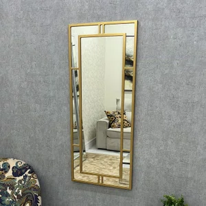 Espelho Grade Decorativo Moderno com Moldura Laqueada: Resistência com Elegância 50x120CM