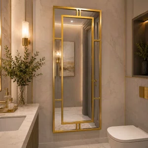 Espelho Grade Decorativo Moderno com Moldura Laqueada: Resistência com Elegância