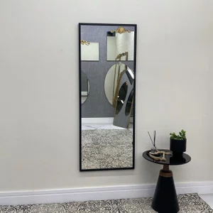 Espelho Moderno Decorativo com Moldura Preta sem Bisotê  60X160CM