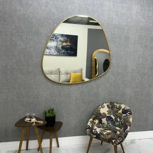 Espelho Orgânico com Moldura Laqueada Premium - Design Sustentável e Elegante