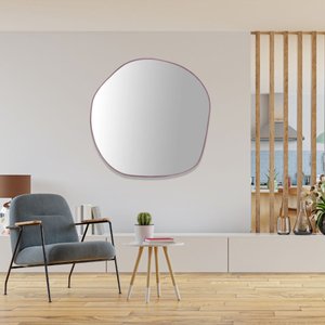 Espelho Orgânico Grande Personalizado Cobre Rosê Gold Espelho Orgânico Grande Personalizado Cobre Rosê Gold