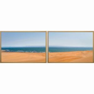 Kit de Quadros Decor Paisagem Mar Kit com 2 Quadros de 78x53cm Kit de Quadros Decor Paisagem Mar Kit com 2 Quadros de 78x53cm