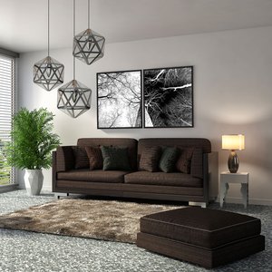 Kit Quadros em Preto e Branco Árvore Seca Positivo Negativo Kit com 2 Quadros de 55x70cm